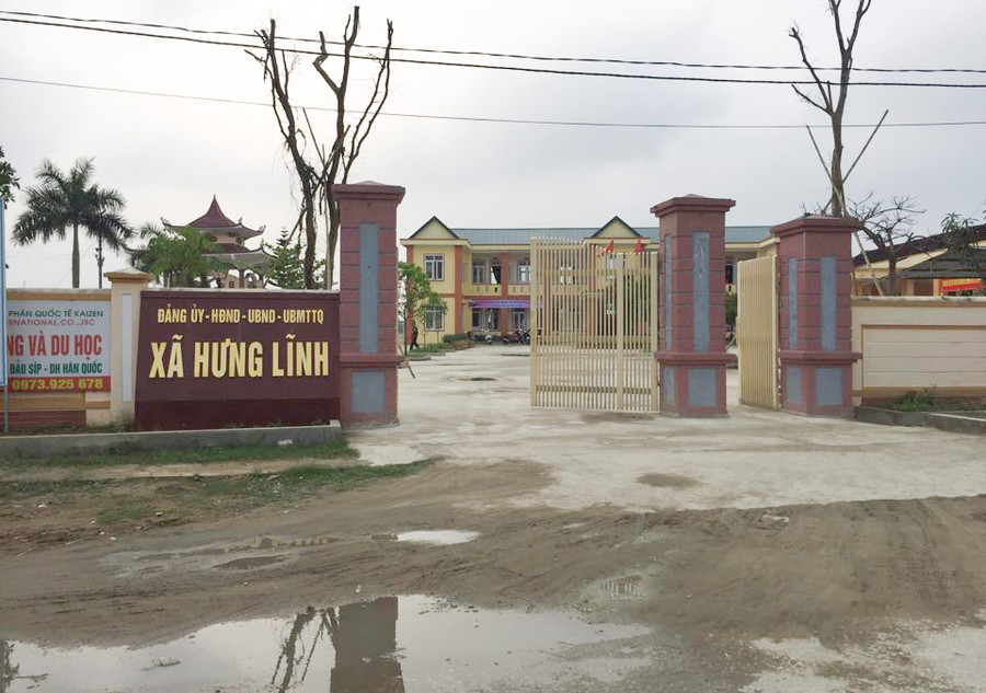 Trụ sở UBND xã Hưng Lĩnh, huyện Hưng Nguyên