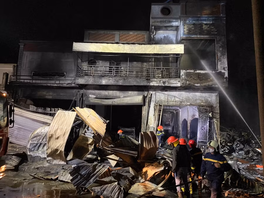 Vụ cháy làm 6 cơ sở kinh doanh bị thiệt hại nghiêm trọng