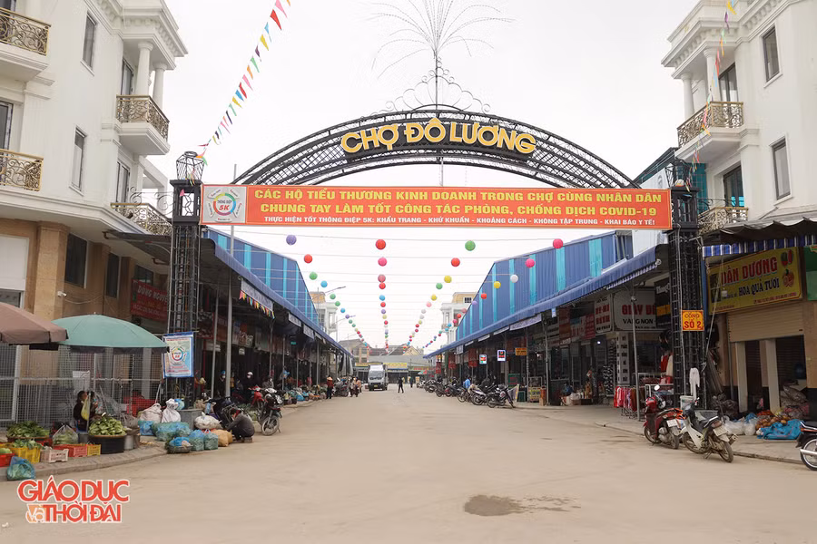 Hơn 90% hộ kinh doanh đã chuyển từ chợ cũ sang chợ Đô Lương mới.