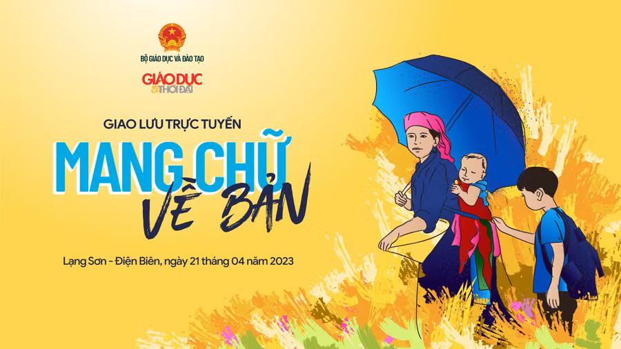 Giao lưu trực tuyến ‘Mang chữ về bản’