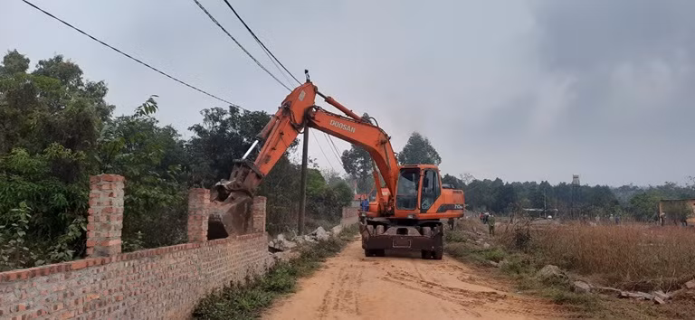 Từ đầu năm 2020 đến nay, thành phố Vĩnh Yên đã tổ chức nhiều đợt phá dỡ các công trình vi phạm trên địa bàn