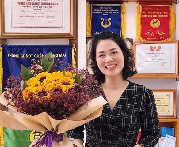 Hiệu trưởng Trường Mầm Non Tương Mai Cao Thu Hằng