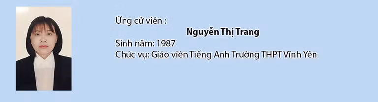 Nhà giáo Nguyễn Thị Thu Trang.