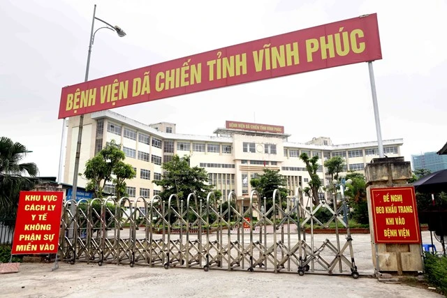 Bệnh viện dã chiến tỉnh Vĩnh Phúc được kích hoạt hoạt động.