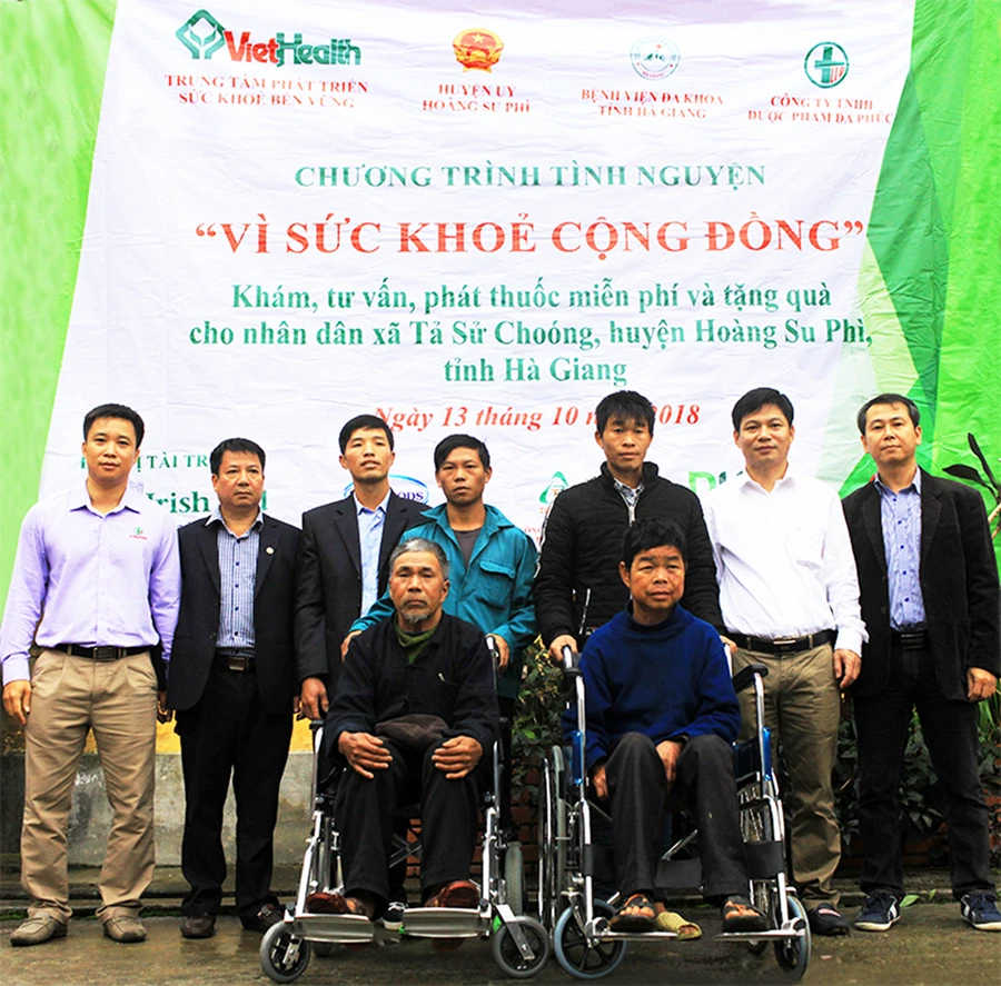 Cùng đồng hành trong chương trình “Vì sức khỏe cộng đồng” có Đại sứ quán Ai Len - Irish Aid, Cty Cổ phần Thực phẩm Việt Nam - Vietfoods, Cty CP Dược phẩm Trà Vinh - TV.Pharm, Cty CP Dược phẩm Hà Tây…