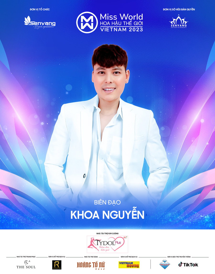 Biên đạo Khoa Nguyễn sẽ đồng hành và dàn dựng những vũ đạo và tiết mục đặc sắc của các thí sinh.