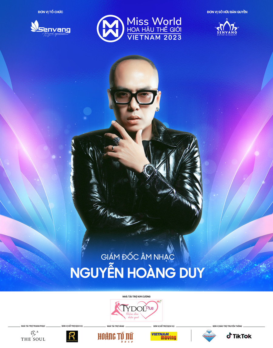 Nhạc sĩ Nguyễn Hoàng Duy giữ vai trò Giám đốc âm nhạc trong toàn bộ cuộc thi.