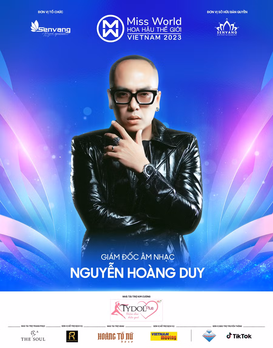 Nhạc sĩ Nguyễn Hoàng Duy giữ vai trò Giám đốc âm nhạc trong toàn bộ cuộc thi.
