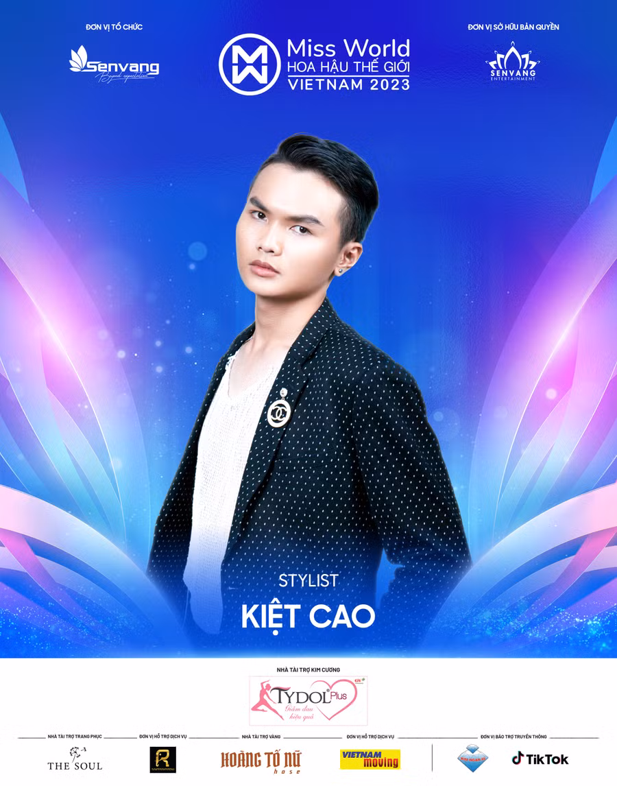 Sau Hoa hậu Việt Nam 2022, Kiệt Cao sẽ tiếp tục là người lên ý tưởng, tạo nên phong cách cho các bộ ảnh và chịu trách nhiệm về thời trang trình diễn của các thí sinh Miss World Vietnam 2023. Sau Hoa hậu Việt Nam 2022, Kiệt Cao sẽ tiếp tục là người lên ý tưởng, tạo nên phong cách cho các bộ ảnh và chịu trách nhiệm về thời trang trình diễn của các thí sinh Miss World Vietnam 2023.