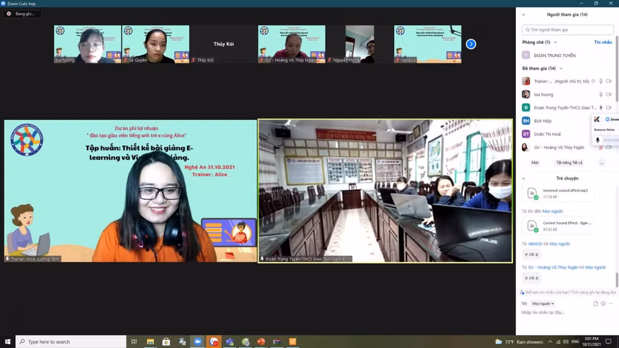 Cô Lương Thị Tâm còn hỗ trợ nhiều giáo viên Tiếng Anh trên cả nước về phương pháp, kỹ năng, kinh nghiệm dạy học, soạn giáo án điện tử...