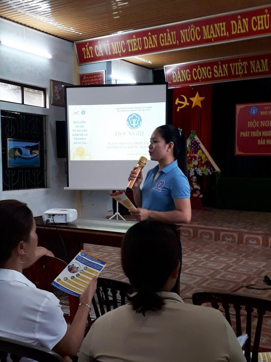 Tuyên truyền, vận động để phát triển đối tượng tham gia BHXH tự nguyện, BHYT hộ gia đình ở xã Mai Thủy, Lệ Thủy, Quảng Bình. Tuyên truyền, vận động để phát triển đối tượng tham gia BHXH tự nguyện, BHYT hộ gia đình ở xã Mai Thủy, Lệ Thủy, Quảng Bình.