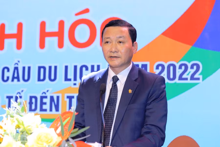 Ông Đỗ Minh Tuấn - Chủ tịch UBND tỉnh Thanh Hóa phát biểu tại buổi lễ.