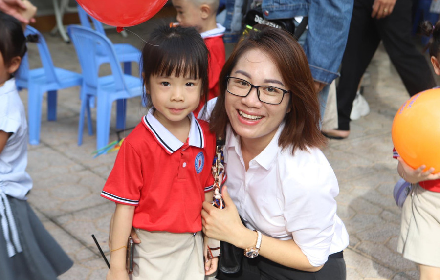 Không khí ngày khai giảng tại Trường Mầm non Hương Sen, TP Nha Trang. Ảnh: X. Ngọc. Không khí ngày khai giảng tại Trường Mầm non Hương Sen, TP Nha Trang. Ảnh: X. Ngọc.