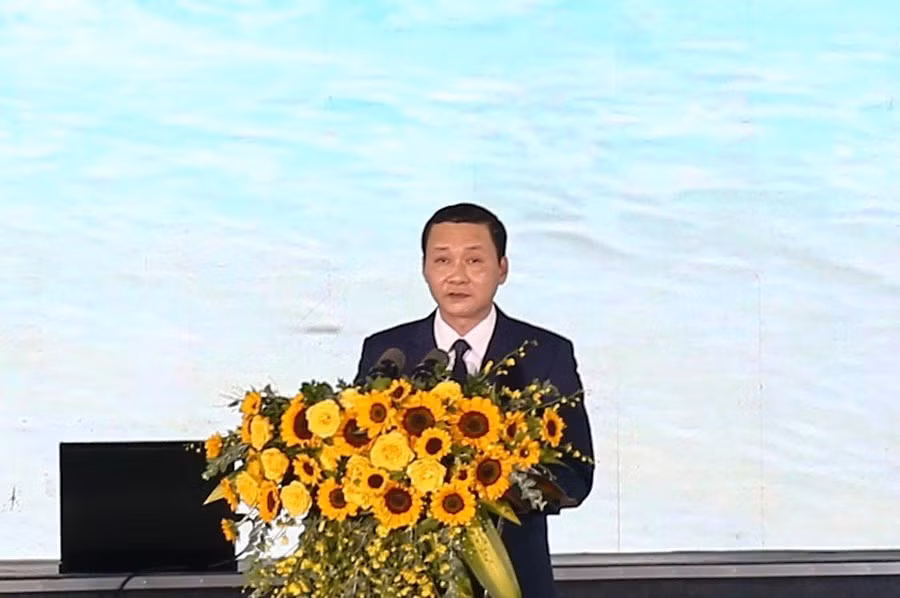 Ông Đỗ Minh Tuấn – Chủ tịch UBND tỉnh Thanh Hóa phát biểu tại chương trình.