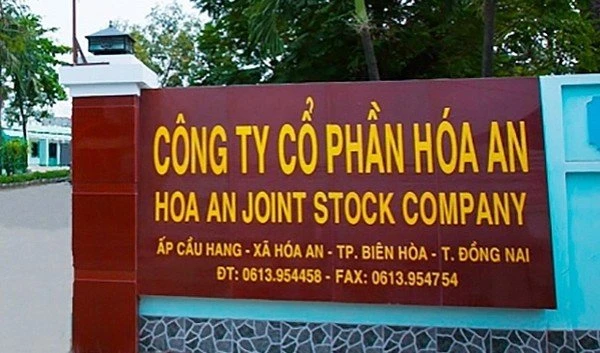 Trụ sở Công ty Cổ phần Hoá An. Ảnh: CTV