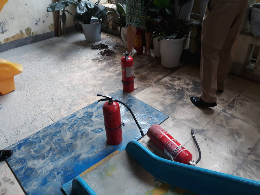 Nguyên nhân ban đầu vụ cháy được xác định do chập điện Nguyên nhân ban đầu vụ cháy được xác định do chập điện