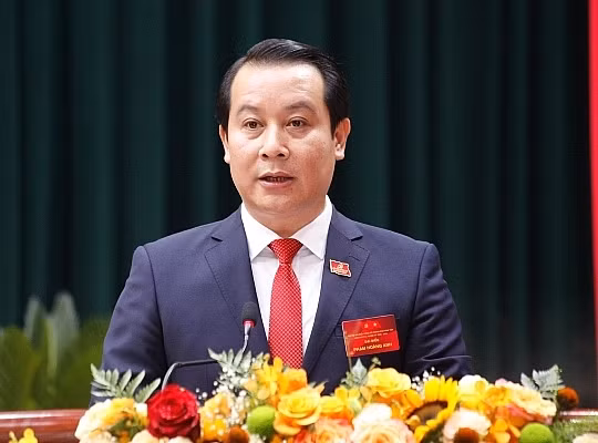 Phó Bí thư Thường trực Tỉnh ủy Vĩnh Phúc Phạm Hoàng Anh nhiệm kỳ 2020-2025.
