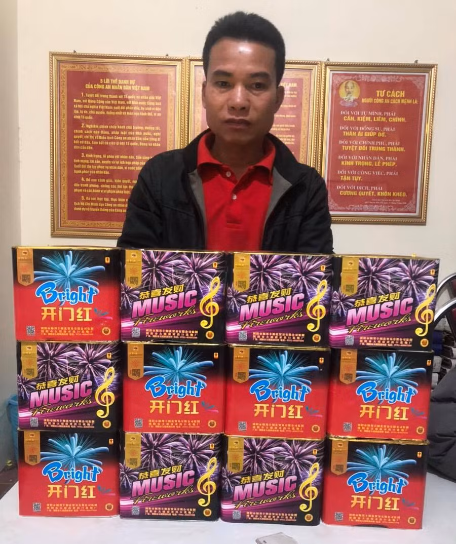 Đối tượng Lục Văn Sáu bị tạm giữ tại cơ quan công an