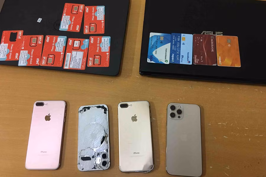 Tang vật vụ án bị lực lượng chức năng thu giữ.