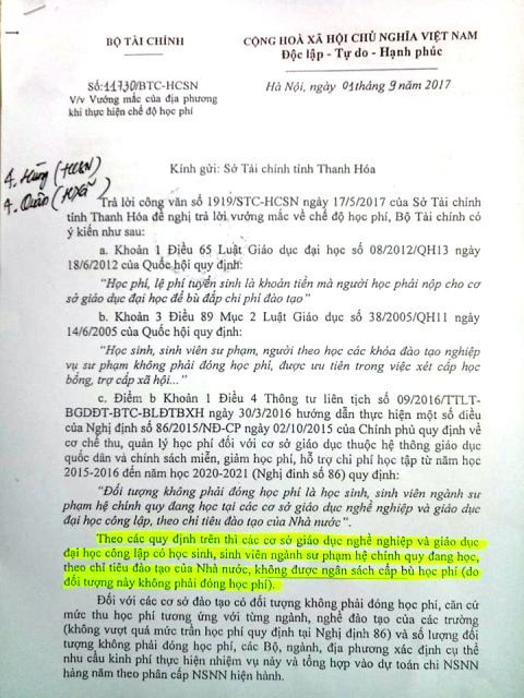 Văn bản của Bộ Tài chính. Văn bản của Bộ Tài chính.