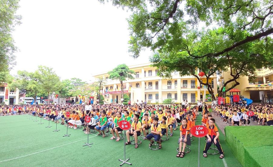 Cảnh quan môi trường sư phạm trường Tiểu học Kim Ngọc: “Sáng - Xanh - Sạch - Đẹp - An toàn”. Cảnh quan môi trường sư phạm trường Tiểu học Kim Ngọc: “Sáng - Xanh - Sạch - Đẹp - An toàn”.