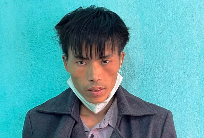 Nghi phạm Sùng A Tông. Ảnh: Công an Thanh Hóa cung cấp.