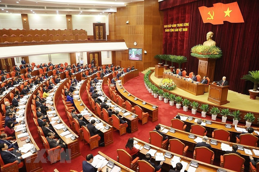 Hội nghị giữa nhiệm kỳ Ban Chấp hành Trung ương khoá XIII. Ảnh: TTXVN Hội nghị giữa nhiệm kỳ Ban Chấp hành Trung ương khoá XIII. Ảnh: TTXVN