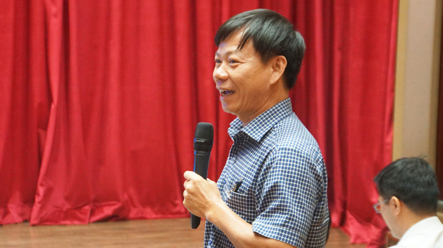 TS Nguyễn Trung Nhân, Trưởng phòng Đào tạo, Trường Đại học Công nghiệp TPHCM góp ý tại tọa đàm. Ảnh: Mạnh Tùng TS Nguyễn Trung Nhân, Trưởng phòng Đào tạo, Trường Đại học Công nghiệp TPHCM góp ý tại tọa đàm. Ảnh: Mạnh Tùng