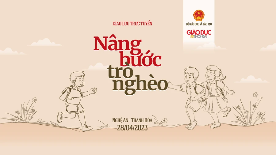 Giao lưu trực tuyến 'Nâng bước trò nghèo'