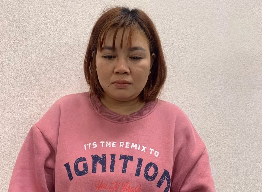 Lò Thị Muôn bị bắt giữ sau gần 1 năm trốn nã. Ảnh: Công an tỉnh Vĩnh Phúc