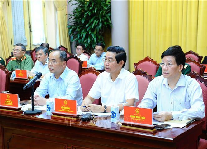 Các đại biểu tham dự cuộc họp. Ảnh: Minh Đức/TTXVN Các đại biểu tham dự cuộc họp. Ảnh: Minh Đức/TTXVN