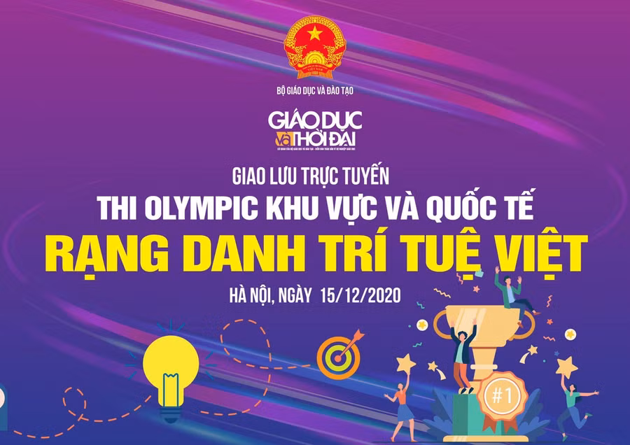 Giao lưu trực tuyến “Thi Olympic khu vực và quốc tế: Rạng danh trí tuệ Việt” ảnh 1