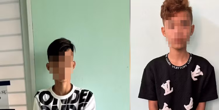 K. và C. tại cơ quan công an. (Ảnh: Trung tâm Báo chí TPHCM)