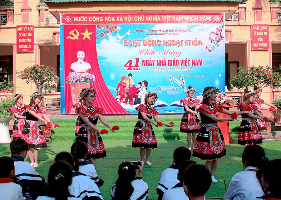 Hoạt động ngoại khóa luôn được nhà trường quan tâm.