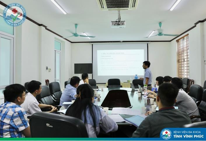 Một hoạt động chuyên môn tại Bệnh viện đa khoa tỉnh Vĩnh Phúc.