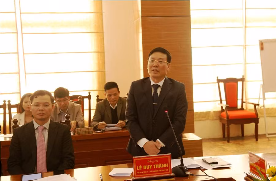 Chủ tịch UBND tỉnh Vĩnh Phúc phát biểu tại buổi tọa đàm