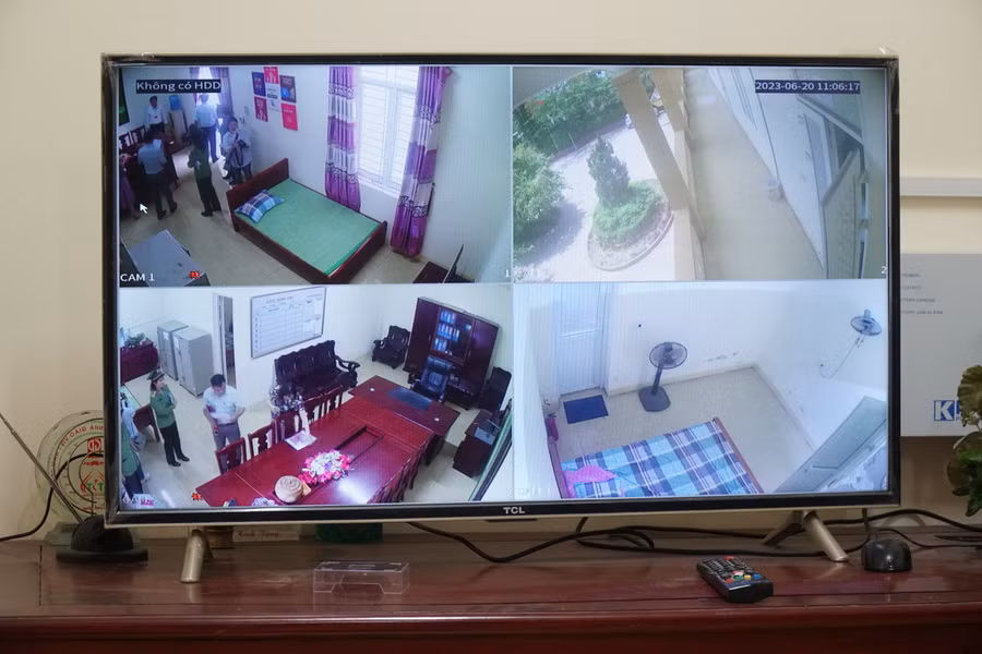 Phòng lưu trữ đề thi, bài thi của thí sinh phải đảm bảo các tiêu chuẩn theo quy định và có camera giám sát 24/24. Ảnh: Hồ Lài.