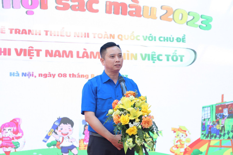 Anh Lê Anh Quân phát biểu tại ngày hội. Anh Lê Anh Quân phát biểu tại ngày hội.