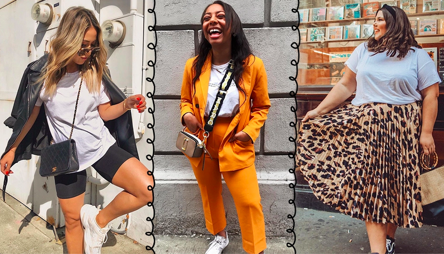 Áo phông trắng có thể kết hợp với bất cứ món đồ nào trong tủ đồ của bạn.