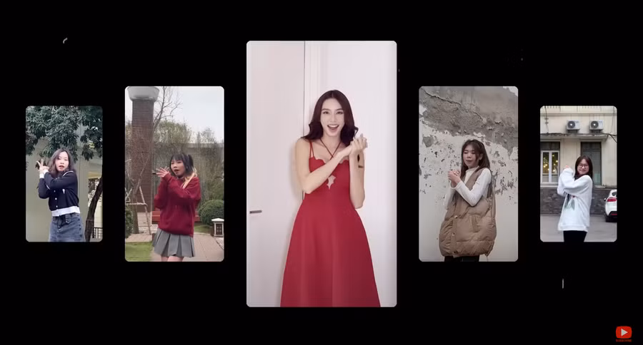 Thùy Tiên cùng các khách mời đặc biệt giới thiệu vũ đạo của ca khúc.