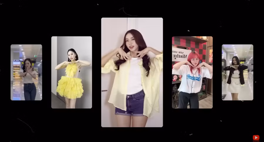 Thùy Tiên các khách mời đặc biệt giới thiệu vũ đạo của ca khúc.