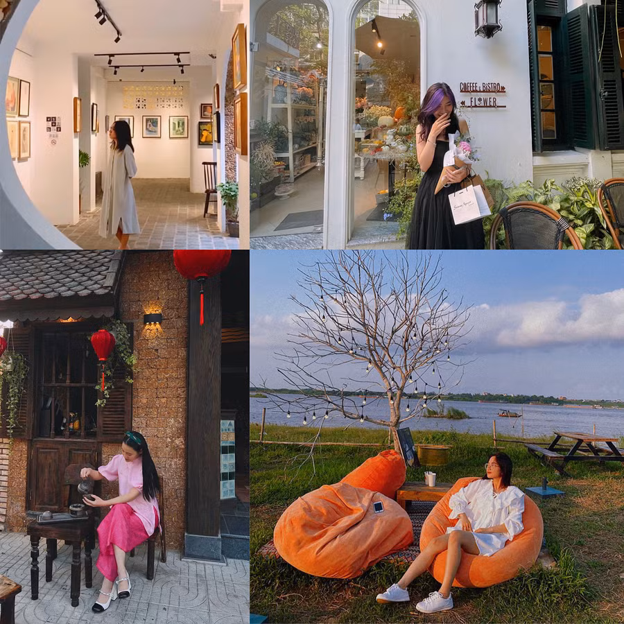 Hà Nội có rất nhiều quán cà phê đẹp cho bạn trẻ checkin.