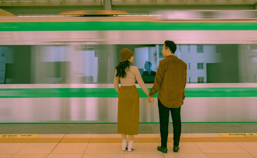 Hãy cố canh thật chuẩn thời gian tàu chạy qua để có những "pô" hình thật lung linh như thế này nha. Hãy cố canh thật chuẩn thời gian tàu chạy qua để có những "pô" hình thật lung linh như thế này nha.