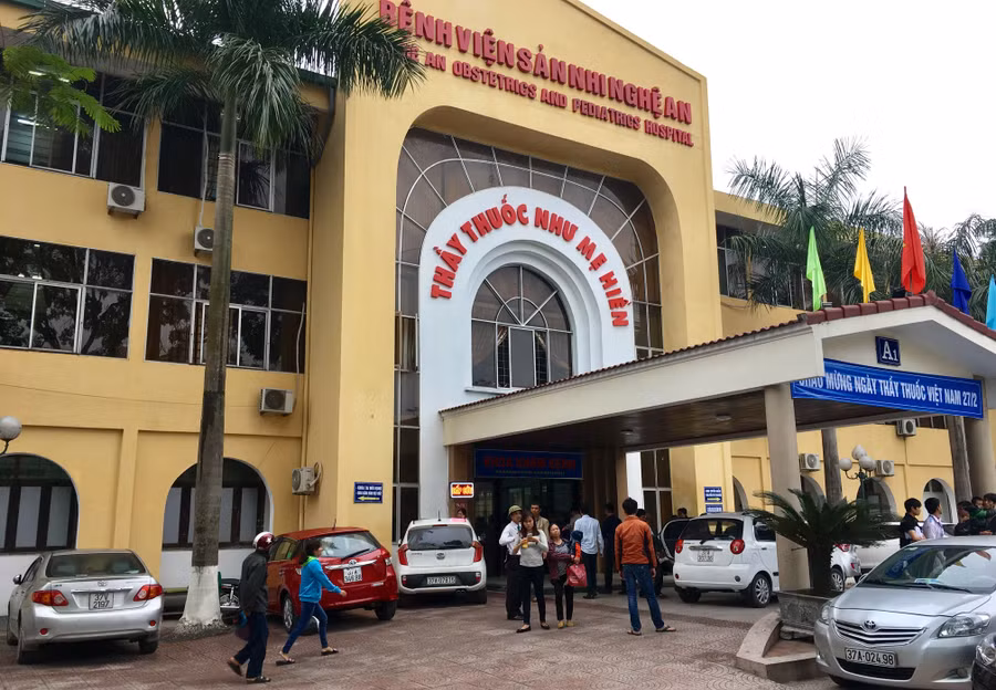 Bệnh viện Sản nhi Nghệ An.