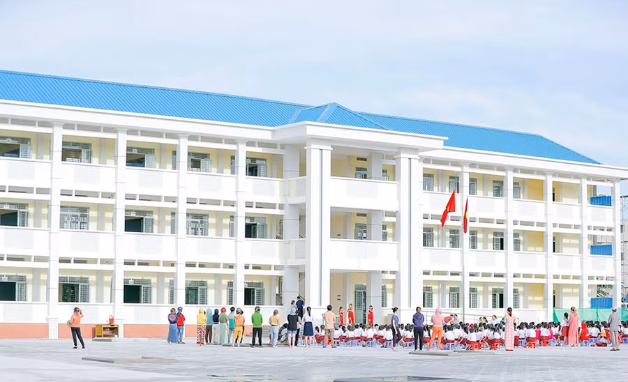 Khuôn viên Trường Tiểu học Suối Trầu. Ảnh: Nguyễn Thuận/Báo Đồng Nai