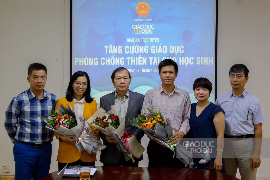 Giao lưu trực tuyến: Tăng cường giáo dục phòng chống thiên tai cho học sinh ảnh 1