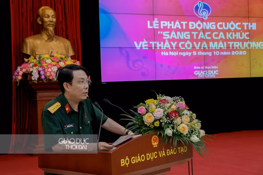 Đại tá, nhạc sĩ Xuân Thủy phát biểu hưởng ứng Cuộc thi