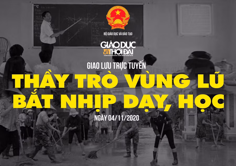 Giao lưu trực tuyến: Thầy trò vùng lũ bắt nhịp dạy, học