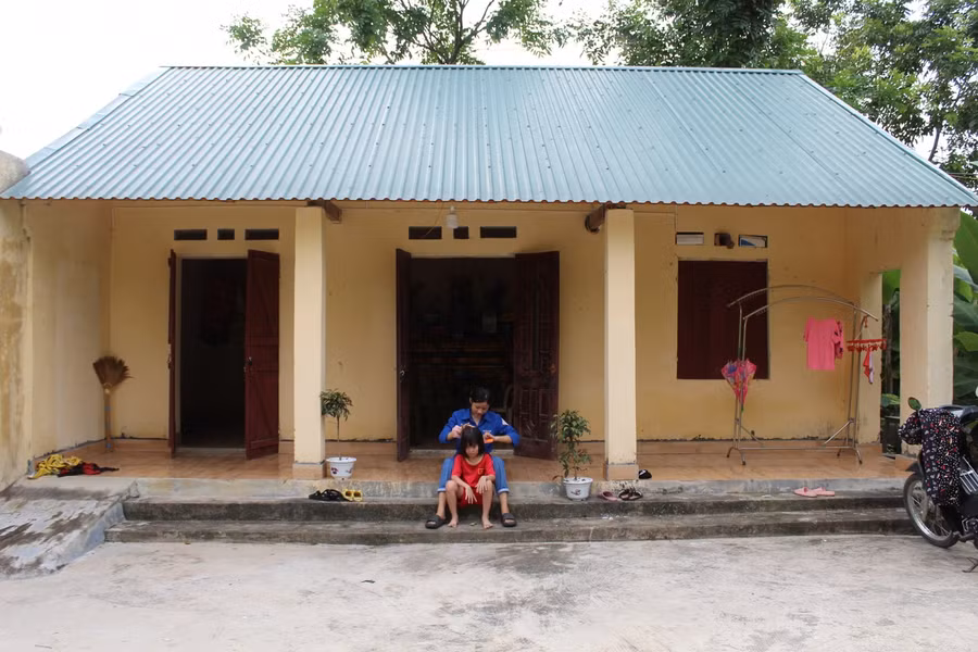 Căn nhà của ba chị em Hoàng Thị Hằng.