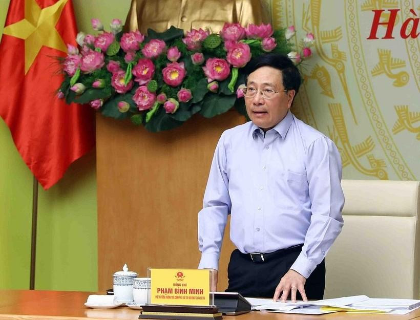 Phó Thủ tướng Thường trực Chính phủ Phạm Bình Minh phát biểu tại cuộc họp Hội đồng Tư vấn đặc xá - Ảnh: VGP/Hải Minh Phó Thủ tướng Thường trực Chính phủ Phạm Bình Minh phát biểu tại cuộc họp Hội đồng Tư vấn đặc xá - Ảnh: VGP/Hải Minh